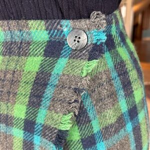 🖤 Vintage GAP Plaid Wool Mini Skirt | 90s Grunge Prep |